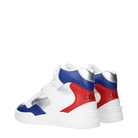 Celine White Leather Athletic Sneakers Celine
