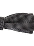 Dolce & Gabbana Gray Patterned Silk Adjustable Neck Bow Tie Papillon Dolce & Gabbana
