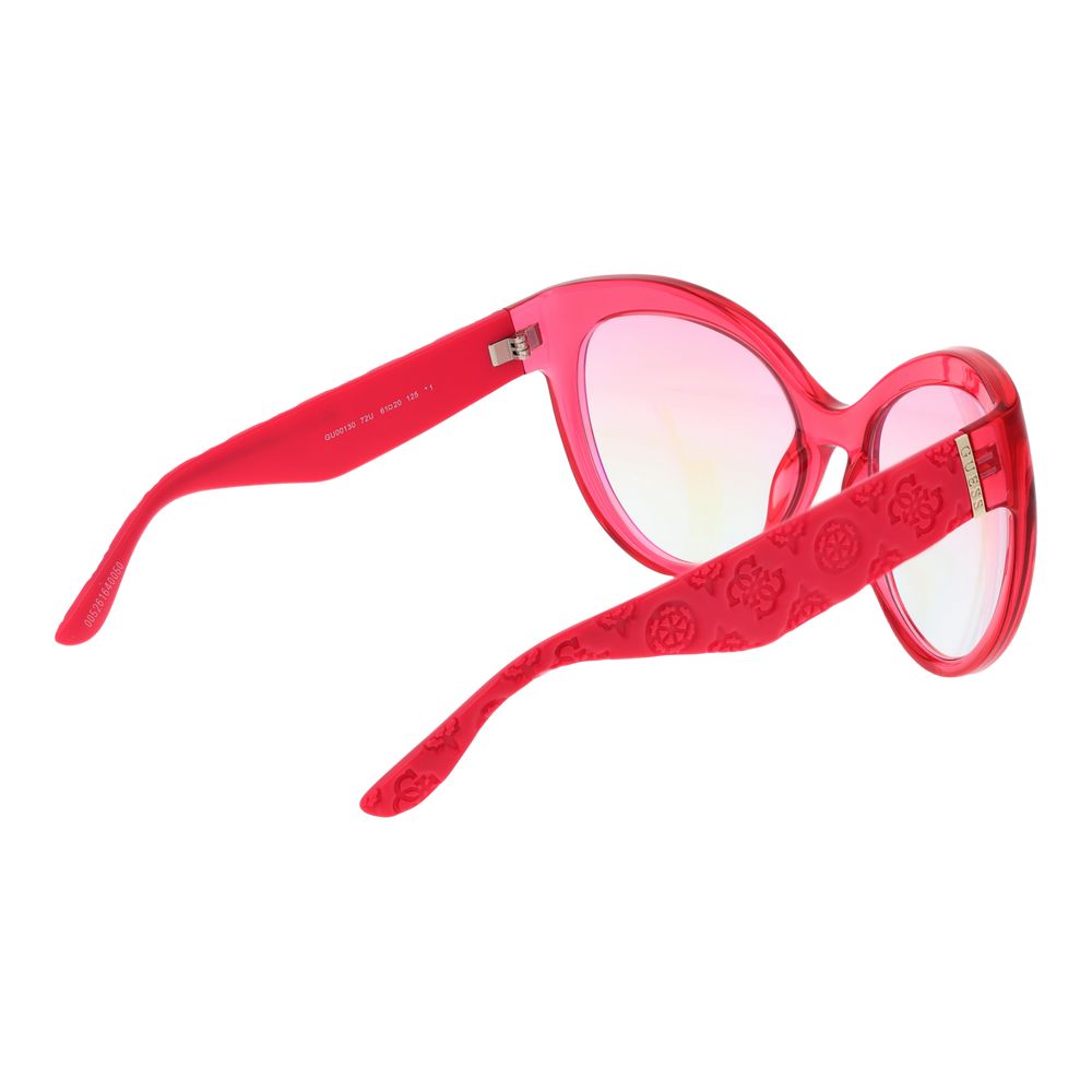 Guess Pink Stainless Steel Sunglasses Guess