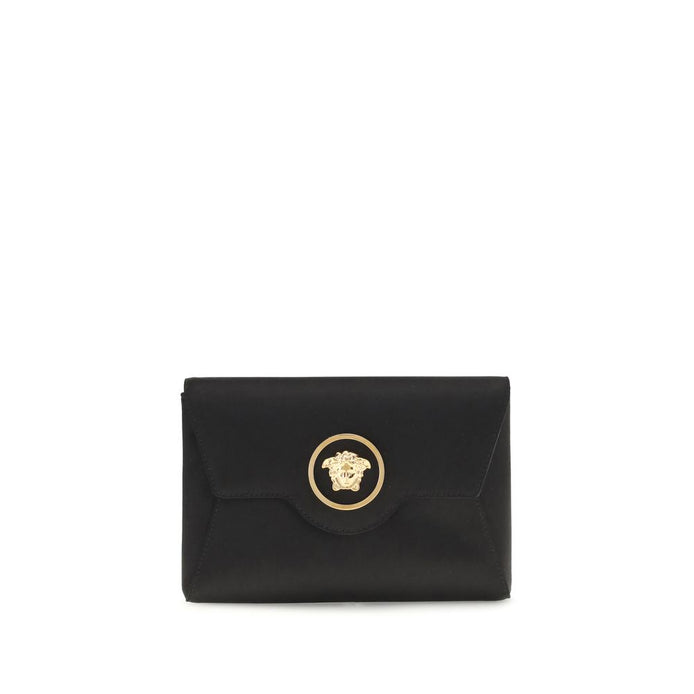 Versace Black Calf Leather Bos Taurus Shoulder Bag Versace