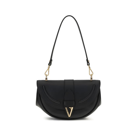 Versace Black Calf Leather Bos Taurus Shoulder Bag Versace
