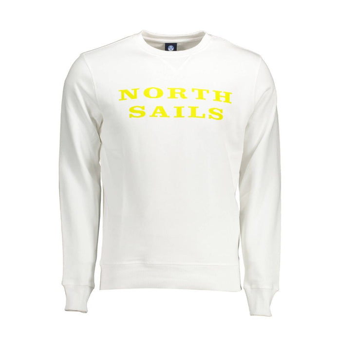 North Sails White Cotton Men Sweater North Sails