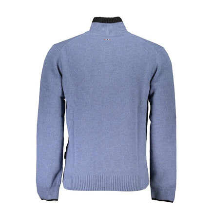 Napapijri Blue Tessuto Men Sweater Napapijri