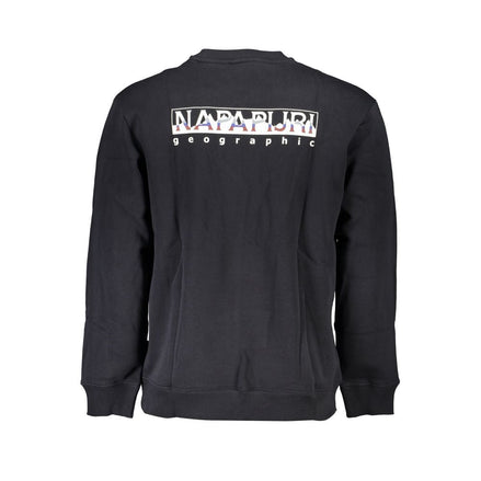Napapijri Black Cotton Men Sweatshirt Napapijri