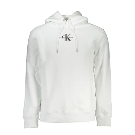 Calvin Klein White Cotton Men's Sweatshirt Calvin Klein