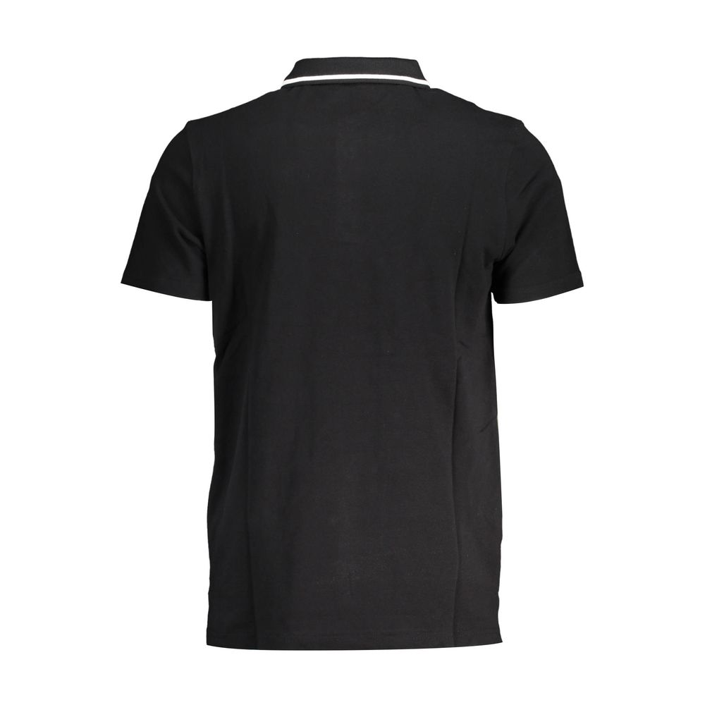 Fila Black Cotton Polo Shirt Fila