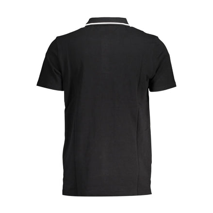 Fila Black Cotton Polo Shirt Fila