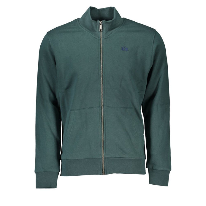 La Martina Verde Cotton Men Sweatshirt La Martina