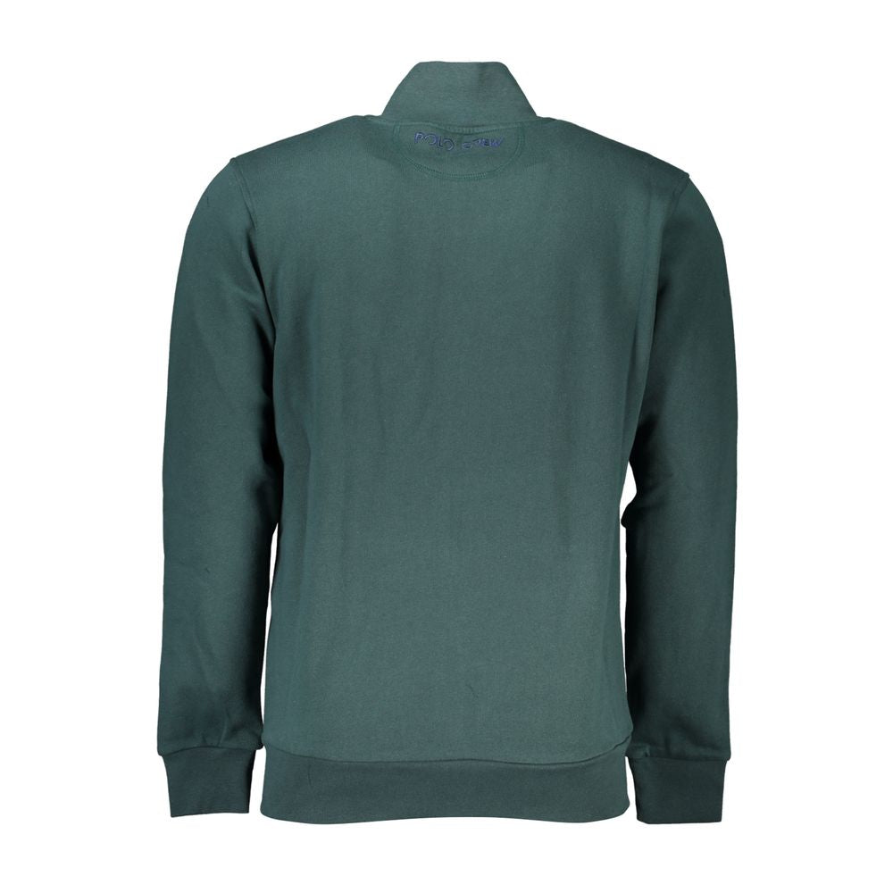 La Martina Verde Cotton Men Sweatshirt La Martina
