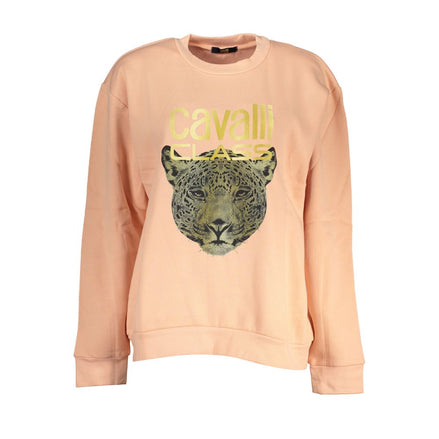 Cavalli Class Rosa Polyester Women Sweatshirt Cavalli Class