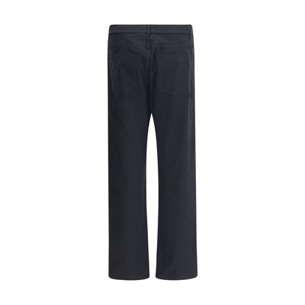 Moschino Black Cotton Casual Pants Moschino