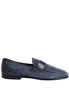 Dolce & Gabbana Blue Suede Leather Loafers Moccasin Shoes Dolce & Gabbana