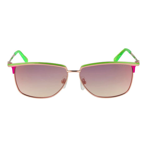 Guess Green Metal Sunglasses Guess