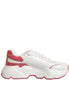 Dolce & Gabbana White Pink Daymaster Low Top Sneakers Shoes Dolce & Gabbana