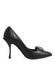 Dolce & Gabbana Black Devotion Leather Heels Pumps Shoes Dolce & Gabbana