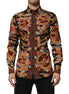 Dolce & Gabbana GOLD Cotton Tiger Carretto Long Sleeve Shirt Dolce & Gabbana