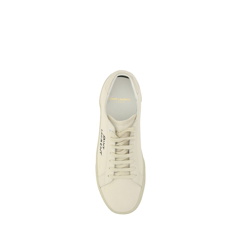 Saint Laurent White Rubber Low Top Sneakers Saint Laurent