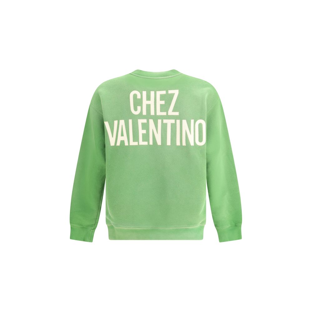 Valentino Green Cotton Sweatshirt Valentino