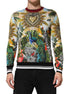 Dolce & Gabbana Tropical Heart Crown Silk Pullover Sweater Dolce & Gabbana