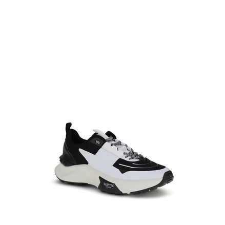 Valentino Garavani Multicolor Calf Leather Bos Taurus Athletic Sneakers Valentino Garavani