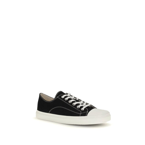Moschino Black Cotton Low Top Sneakers Moschino