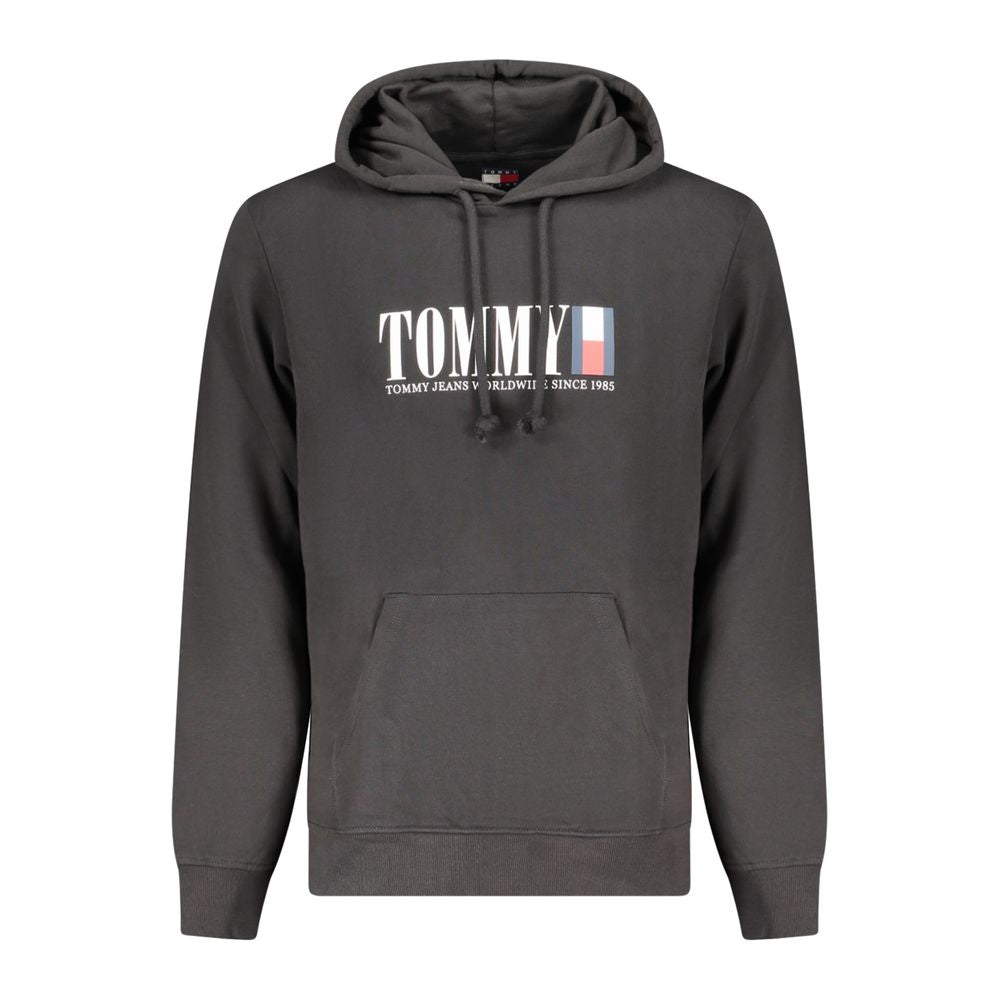 Sweat à capuche Tommy Hilfiger en coton noir pour homme