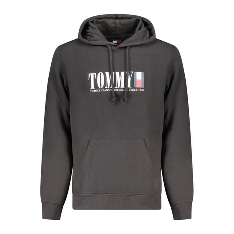 Sweat à capuche Tommy Hilfiger en coton noir pour homme