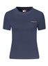 Tommy Hilfiger Blue Cotton Women T-Shirt Tommy Hilfiger