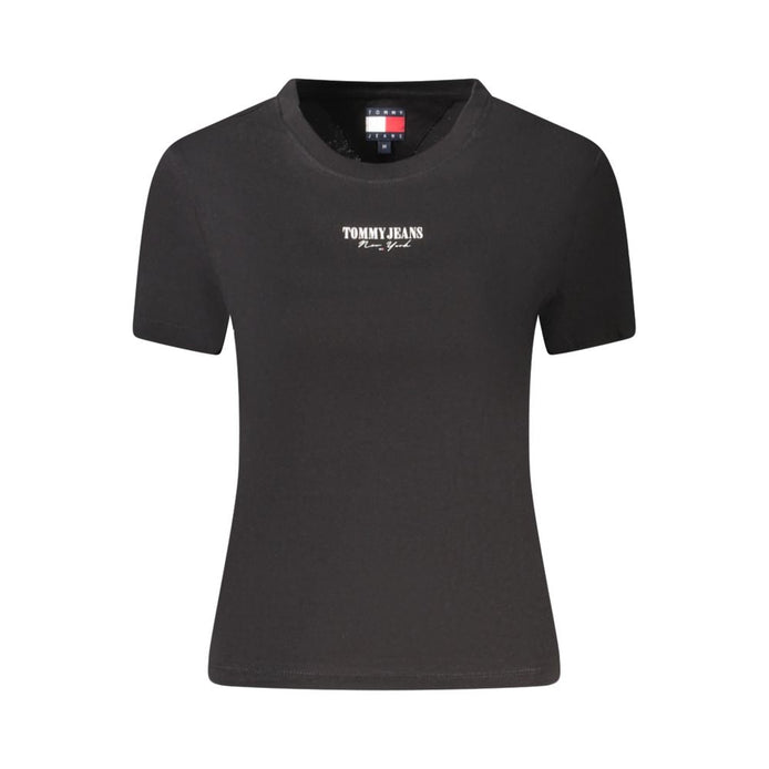 Tommy Hilfiger Black Cotton Women T-Shirt Tommy Hilfiger