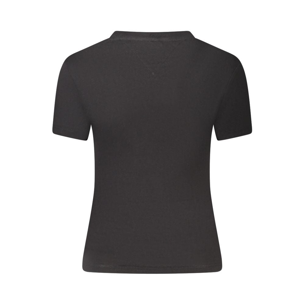 Tommy Hilfiger Black Cotton Women T-Shirt Tommy Hilfiger