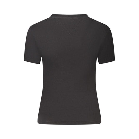 Tommy Hilfiger Black Cotton Women T-Shirt Tommy Hilfiger