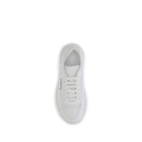 Prada White Rubber Athletic Sneakers Prada