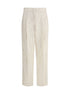 Fabiana Filippi Cream Cotton Casual Pants Fabiana Filippi