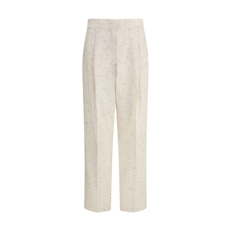 Fabiana Filippi Cream Cotton Casual Pants Fabiana Filippi