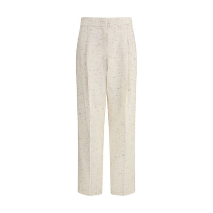 Fabiana Filippi Cream Cotton Casual Pants Fabiana Filippi