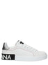 Dolce & Gabbana White Leather Low Top Sneakers Dolce & Gabbana