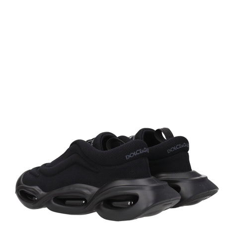 Dolce & Gabbana Black Fabric Chunky Sneakers Dolce & Gabbana