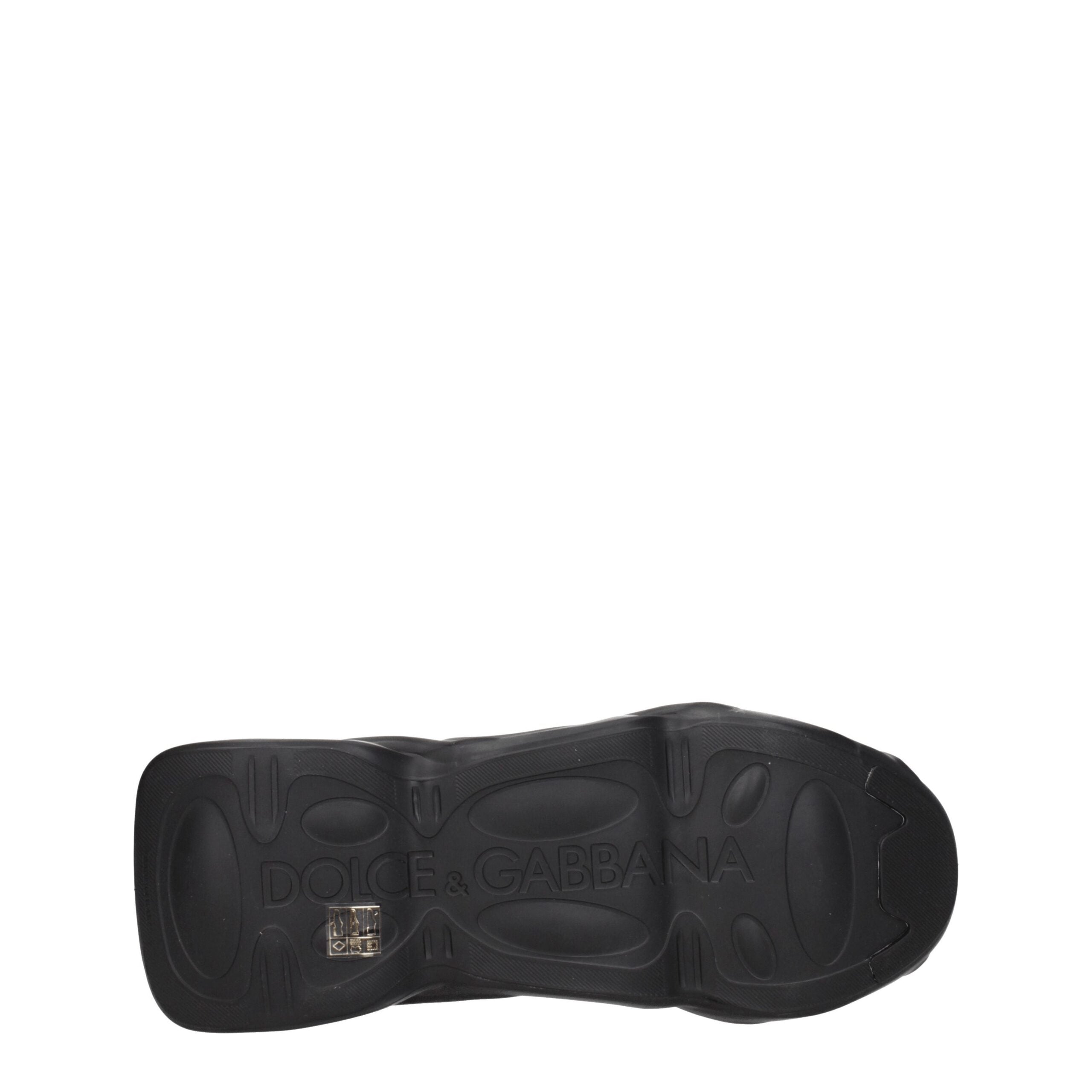 Dolce & Gabbana Black Fabric Chunky Sneakers Dolce & Gabbana
