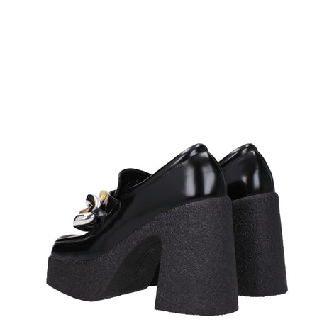 Stella McCartney Black Leather Platform Loafers Stella McCartney