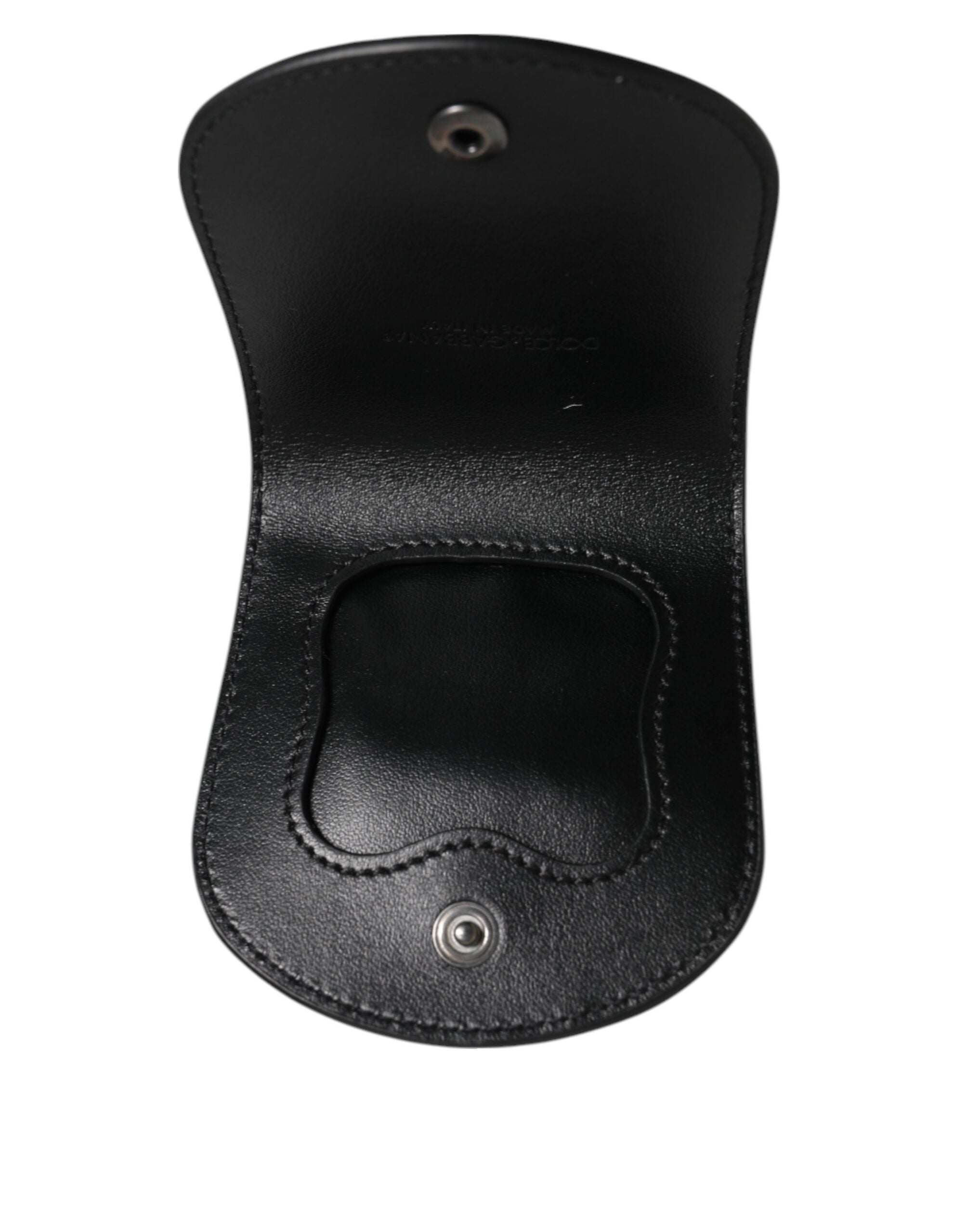 Dolce & Gabbana Black Exotic Skin Coin Condom Case Holder Pocket Wallet Dolce & Gabbana