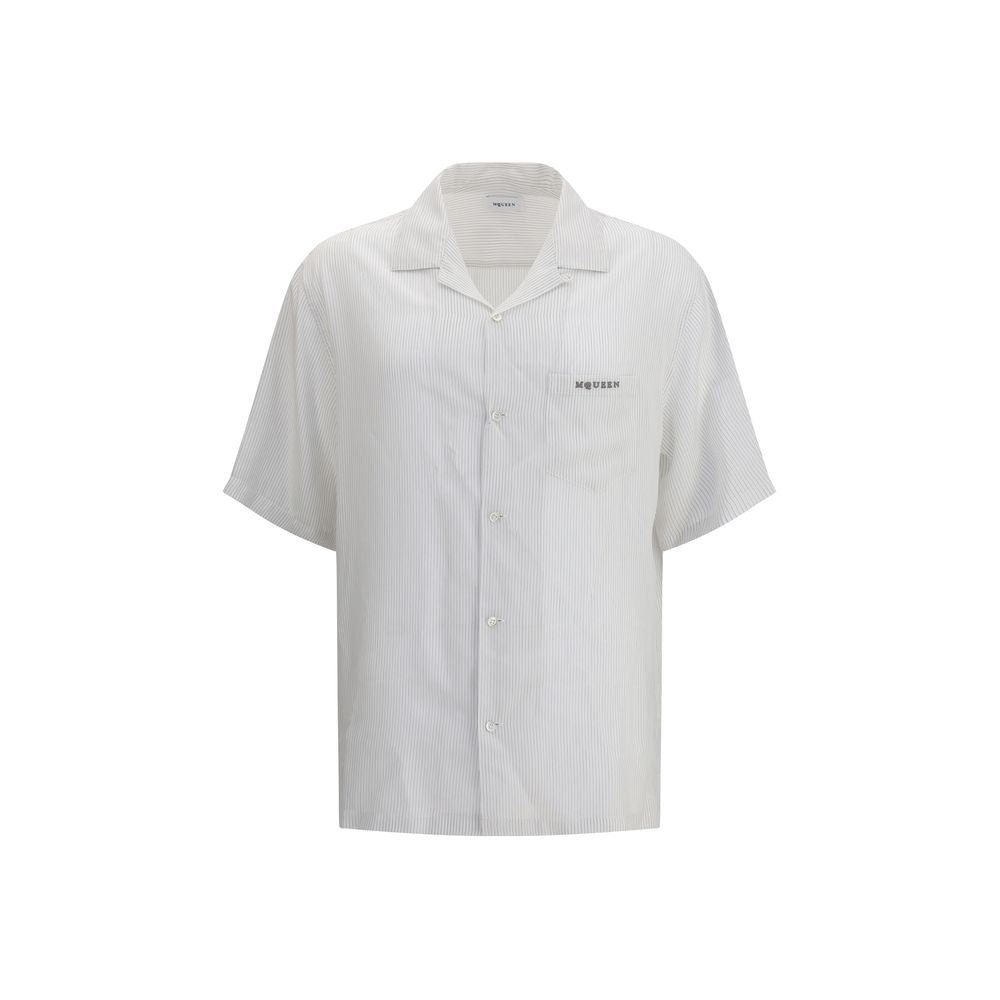 Alexander McQueen White Viscose Pattern Shirt Alexander McQueen