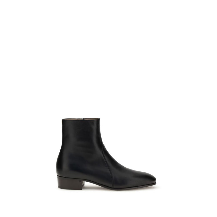 Valentino Garavani Black Goatskin Ankle Boots Valentino Garavani
