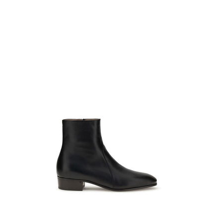 Valentino Garavani Black Goatskin Ankle Boots Valentino Garavani