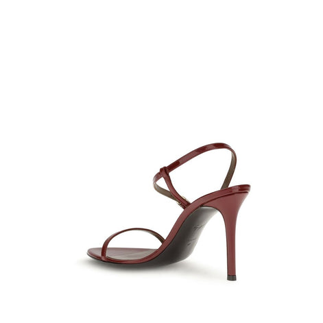 Giuseppe Zanotti Red Leather Stiletto Heel Sandals Giuseppe Zanotti