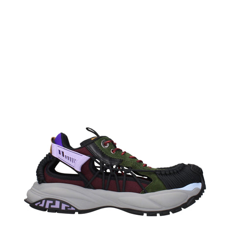 Versace Multicolor Leather Athletic Sneakers Versace
