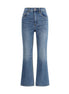 Tory Burch Light Blue Cotton Cropped Jeans Tory Burch