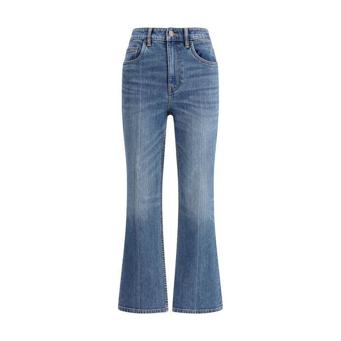 Tory Burch Light Blue Cotton Cropped Jeans Tory Burch