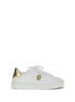Versace White Calf Leather Bos Taurus Low Top Sneakers Versace