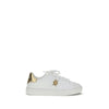 Versace Bos Taurus Low-Top-Sneaker aus weißem Kalbsleder