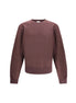 Saint Laurent Bordeaux Cotton Sweatshirt Saint Laurent